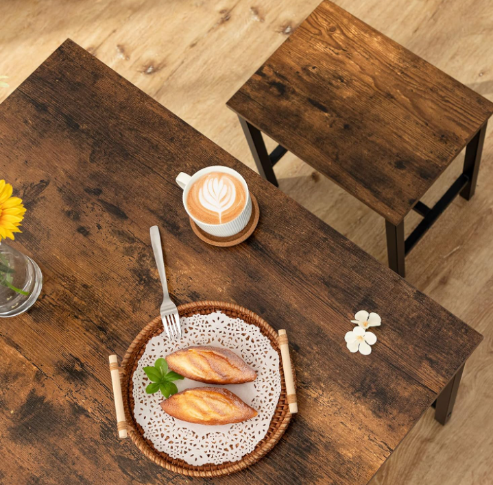 Personas con extensión continua de 119.9 cm a 160 cm, fácil montaje, mesas extensibles para espacios pequeños, comedor, cocina, sala de estar, nogal